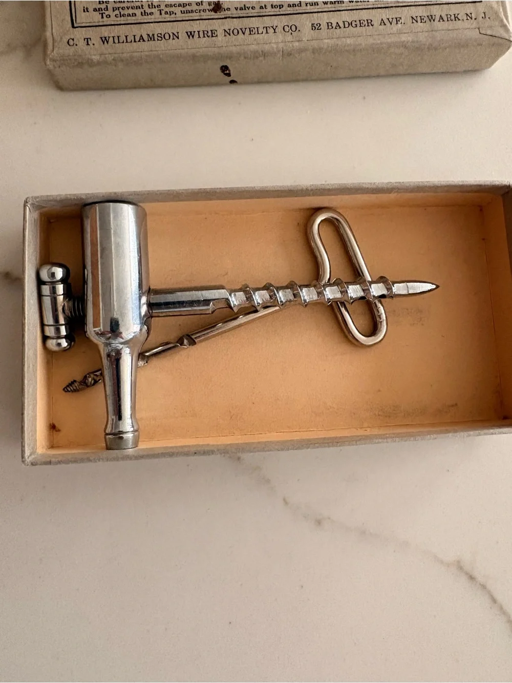 Vintage Champagne Tap with original box